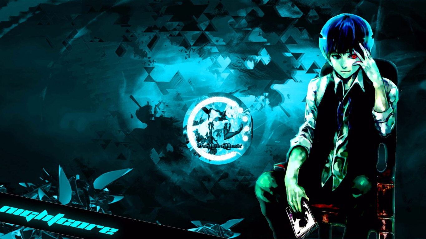 Mann in Schwarz-weißen Shorts Springt Auf Blau-weiße Wand. Wallpaper in 1366x768 Resolution