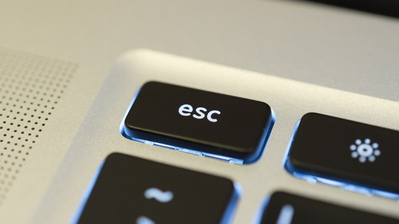 Gray Laptop Computer With Keyboard. Wallpaper in 1280x720 Resolution
