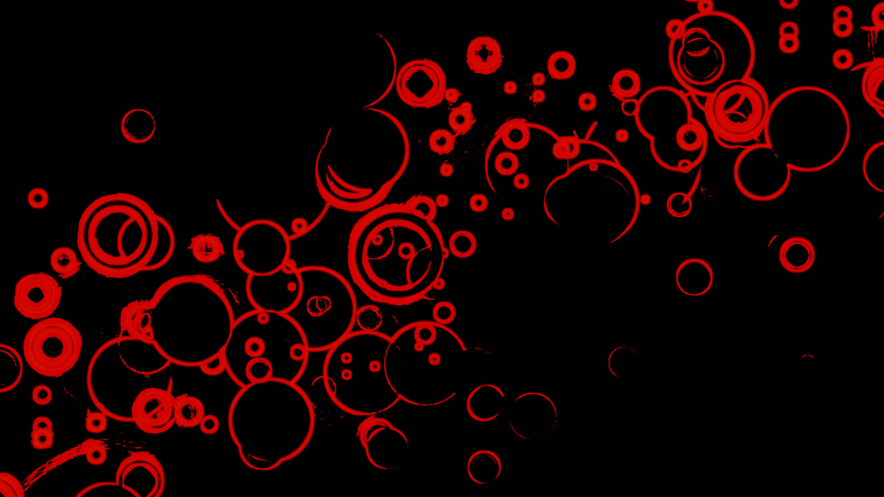 Ilustración de Corazón Rojo y Negro. Wallpaper in 1280x720 Resolution