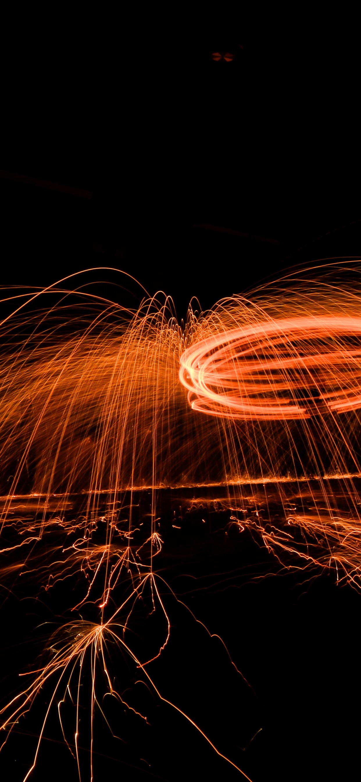 Photographie de la Laine D'acier Des Lumières. Wallpaper in 1242x2688 Resolution