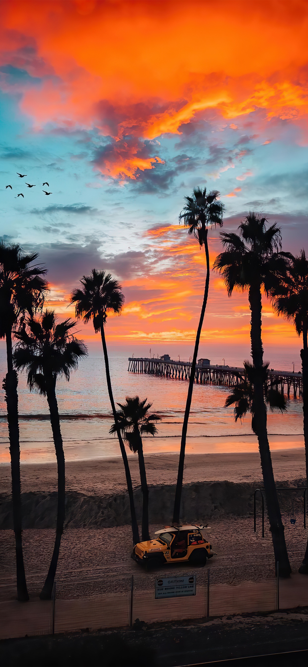 Afterglow, Agua, Naturaleza, Entorno Natural, Playa. Wallpaper in 1242x2688 Resolution