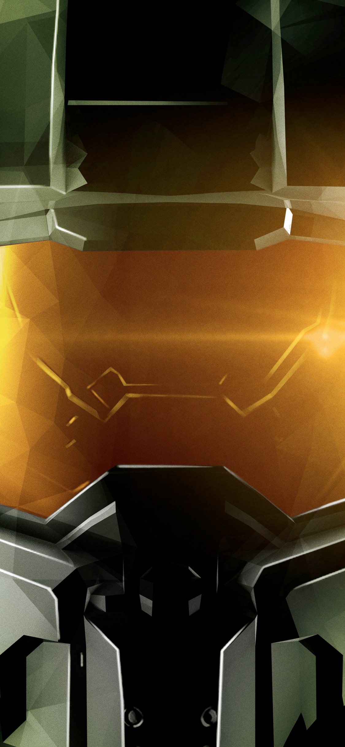 Halo Reach, Master Chief, Helm, Motorradhelm, Licht. Wallpaper in 1125x2436 Resolution