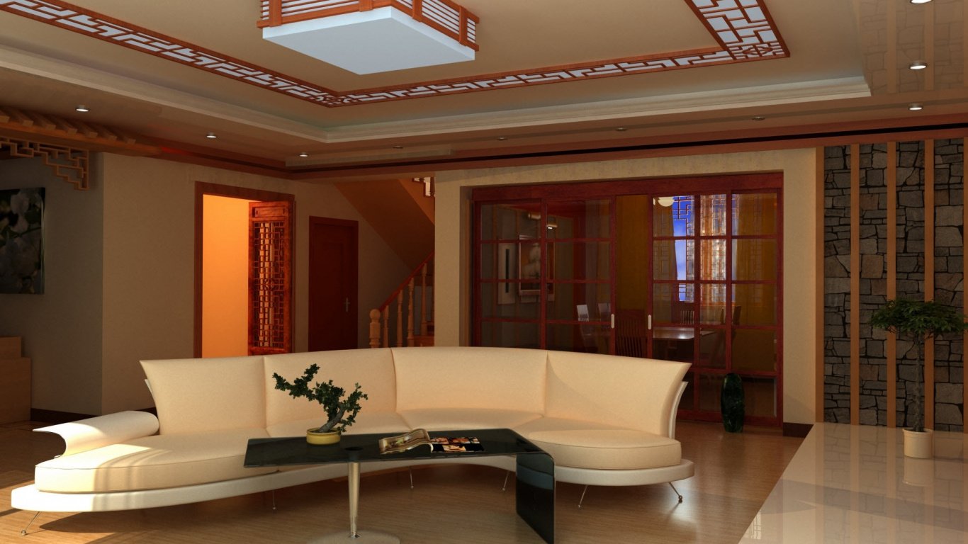 Weißer Und Brauner Holztisch. Wallpaper in 1366x768 Resolution