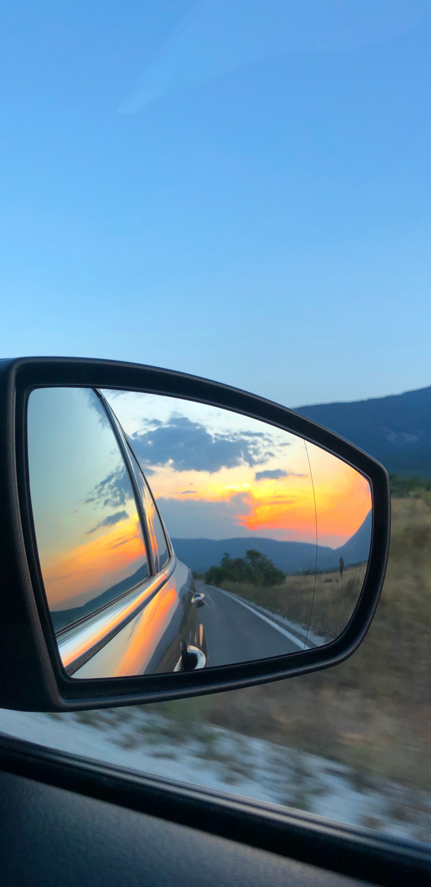 后视镜, 挡风玻璃, 反射, 汽车外 壁纸 1440x2960 允许