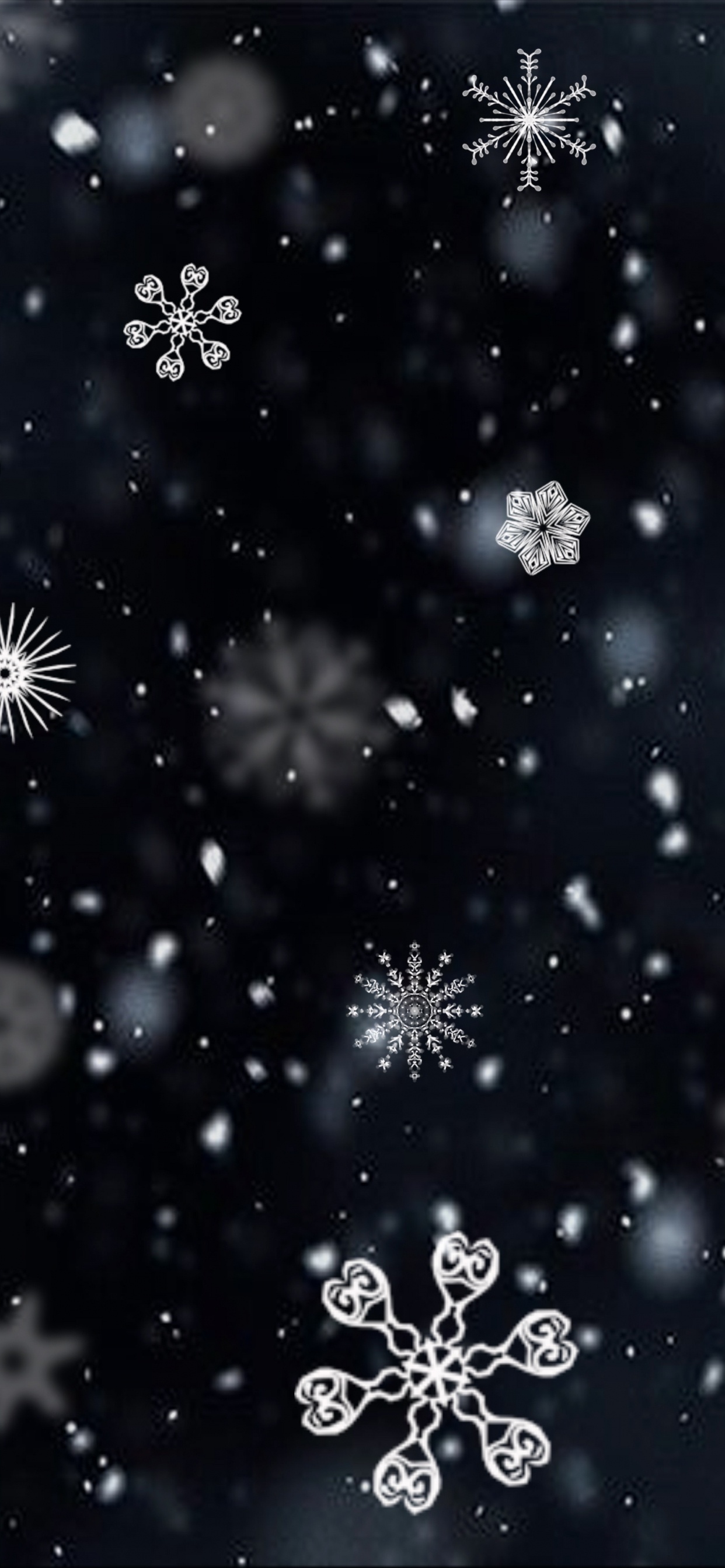 Flocon, Neige, Conception, Hiver, Événement. Wallpaper in 1242x2688 Resolution