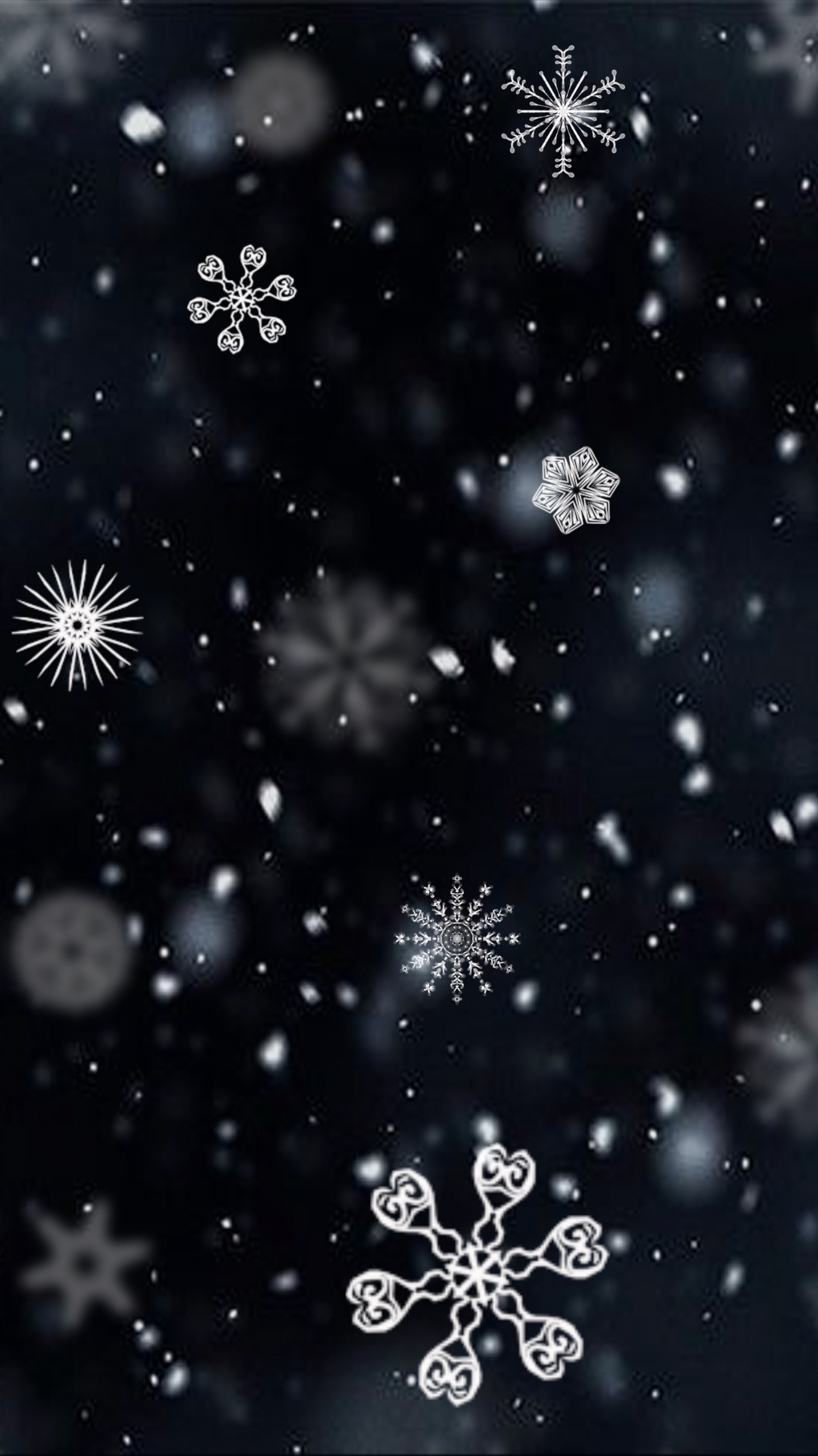 Schneeflocke, Schnee, Muster, Design, Winter. Wallpaper in 1440x2560 Resolution