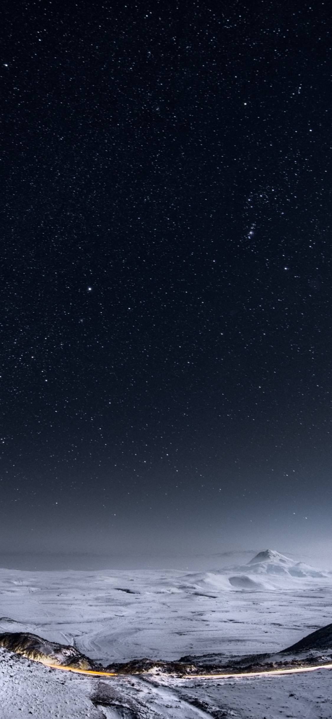 Smartphone, Android, Night, Sea, Atmosphere. Wallpaper in 1125x2436 Resolution