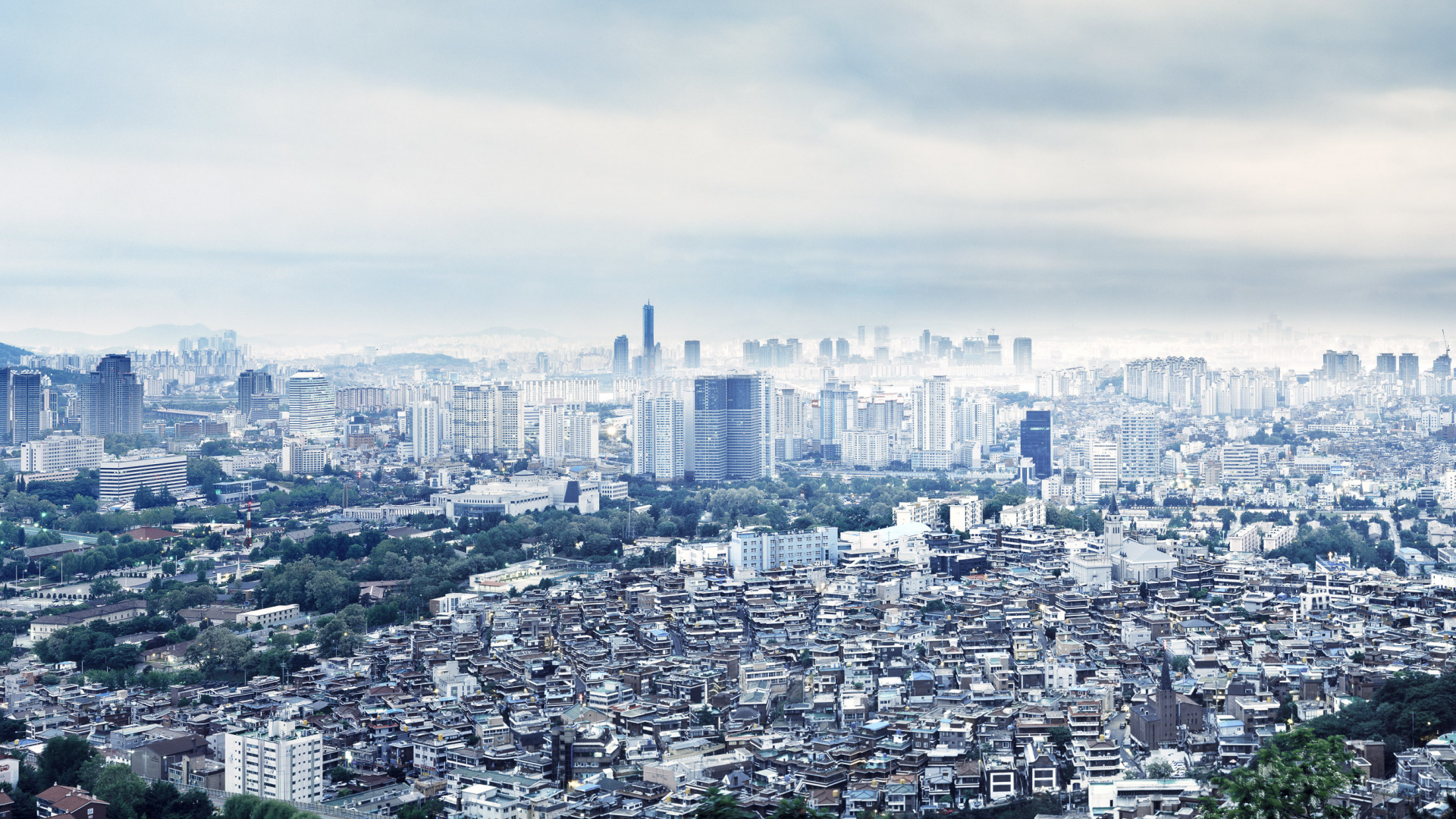 Vue Aérienne Des Bâtiments de la Ville Pendant la Journée. Wallpaper in 1920x1080 Resolution