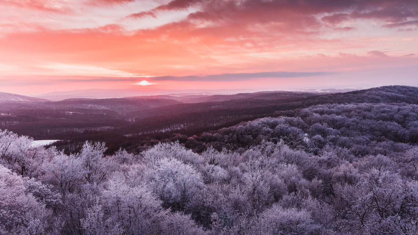 Cloud, Atmosphere, Natural Landscape, Purple, Sunlight. Wallpaper in 1366x768 Resolution