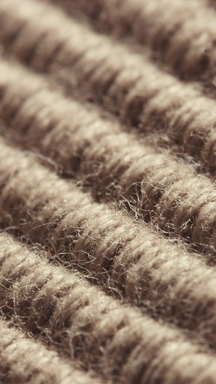 Textile Tricoté Marron et Blanc. Wallpaper in 750x1334 Resolution