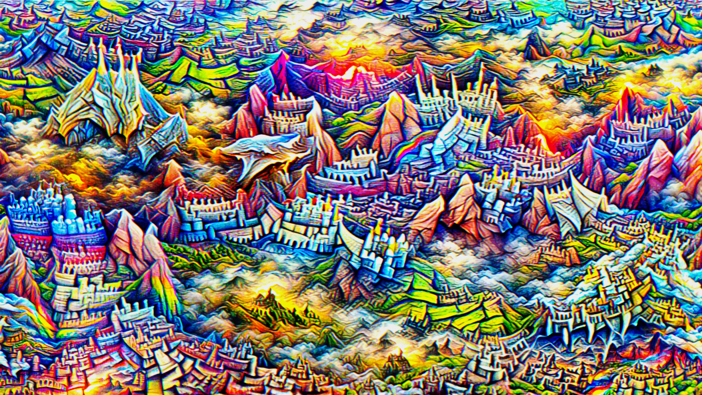 Art, Artificial Intelligence Art, Nature, World, Pattern. Wallpaper in 1366x768 Resolution