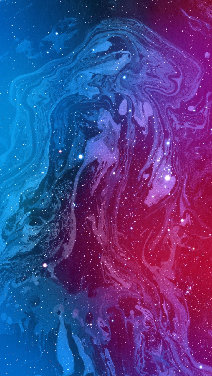Agua, OnePlus 6T, Cartel, Pintura de Arte, Azure. Wallpaper in 720x1280 Resolution
