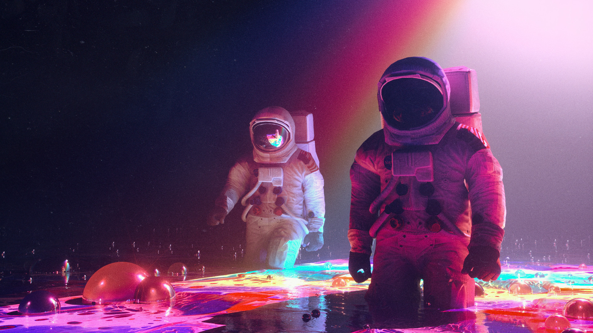 艺术, 光, 紫色的, 视觉效果的灯光, 空间 壁纸 1920x1080 允许