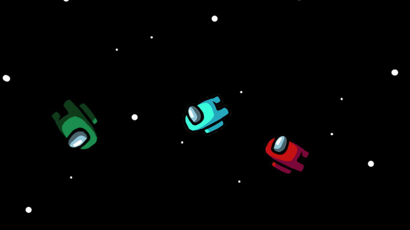 Among Us, 空间, 圆圈 壁纸 1366x768 允许