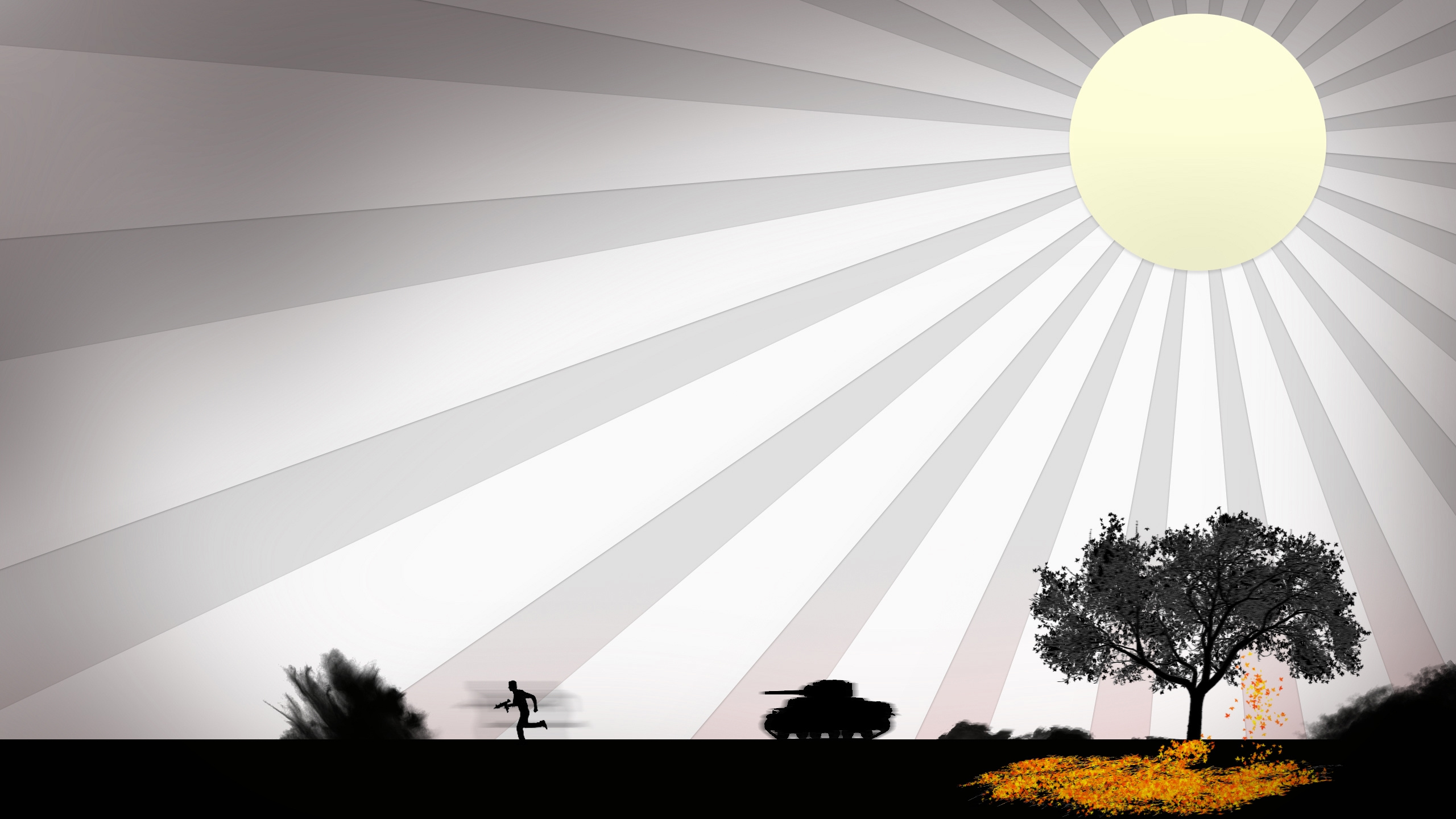 Silhouette of Trees Under Blue Sky During Daytime. Wallpaper in 2560x1440 Resolution