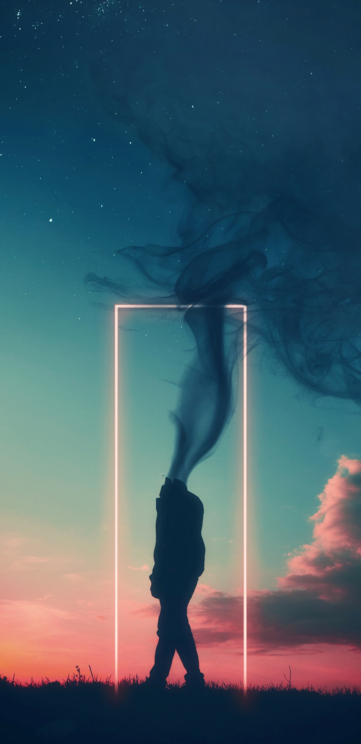 Cloud, Atmosphäre, Nacht, Abend, Aurora. Wallpaper in 1440x2960 Resolution