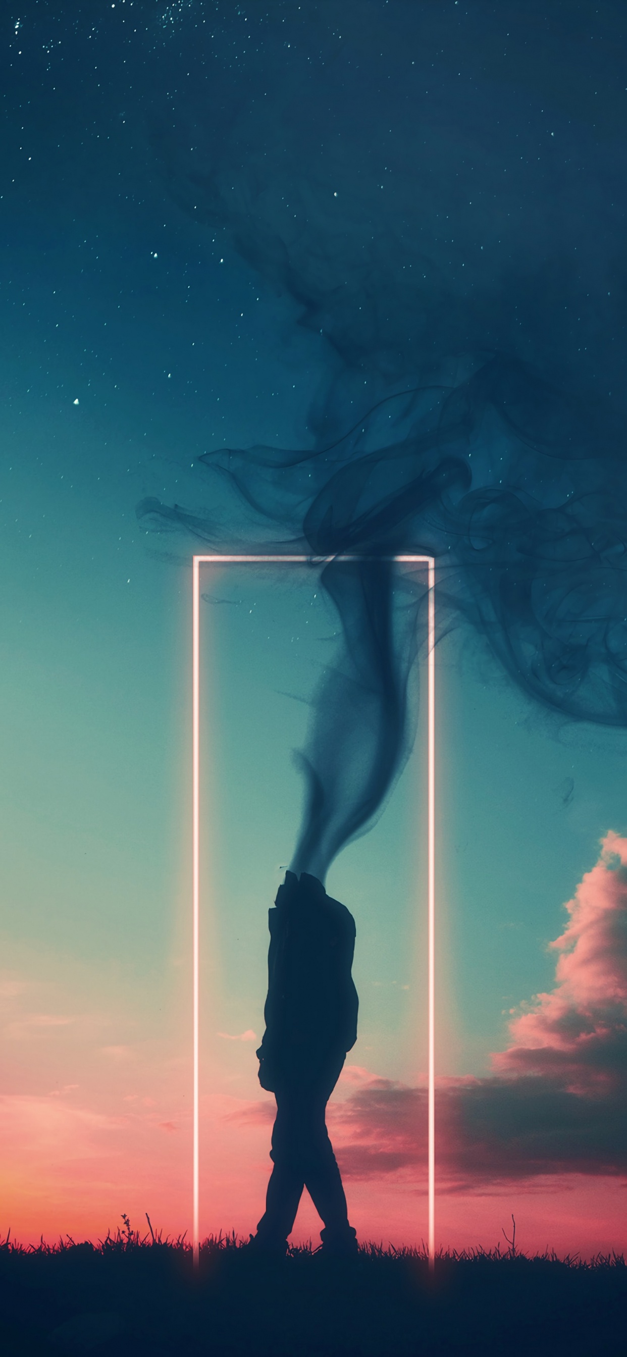 Cloud, Atmosphere, Night, Darkness, Evening. Wallpaper in 1242x2688 Resolution