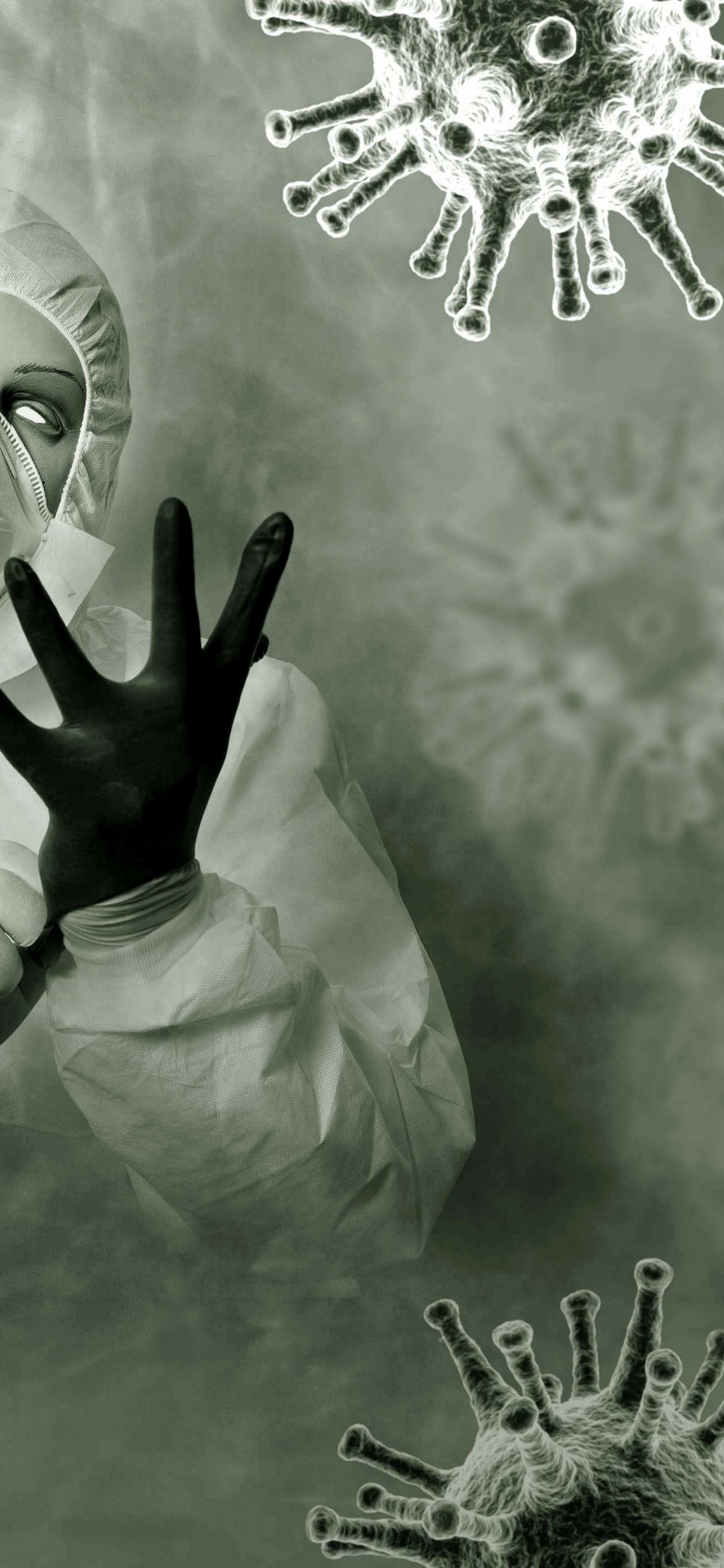 Virus, COVID-19, Letzte Welt, Pandemie, Plandemie. Wallpaper in 1242x2688 Resolution