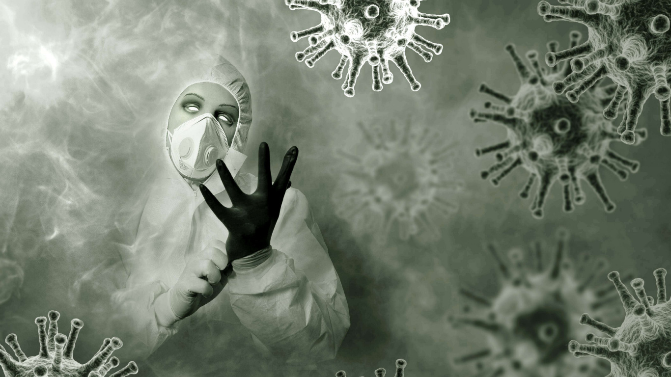 Virus, COVID-19, Letzte Welt, Pandemie, Plandemie. Wallpaper in 1366x768 Resolution
