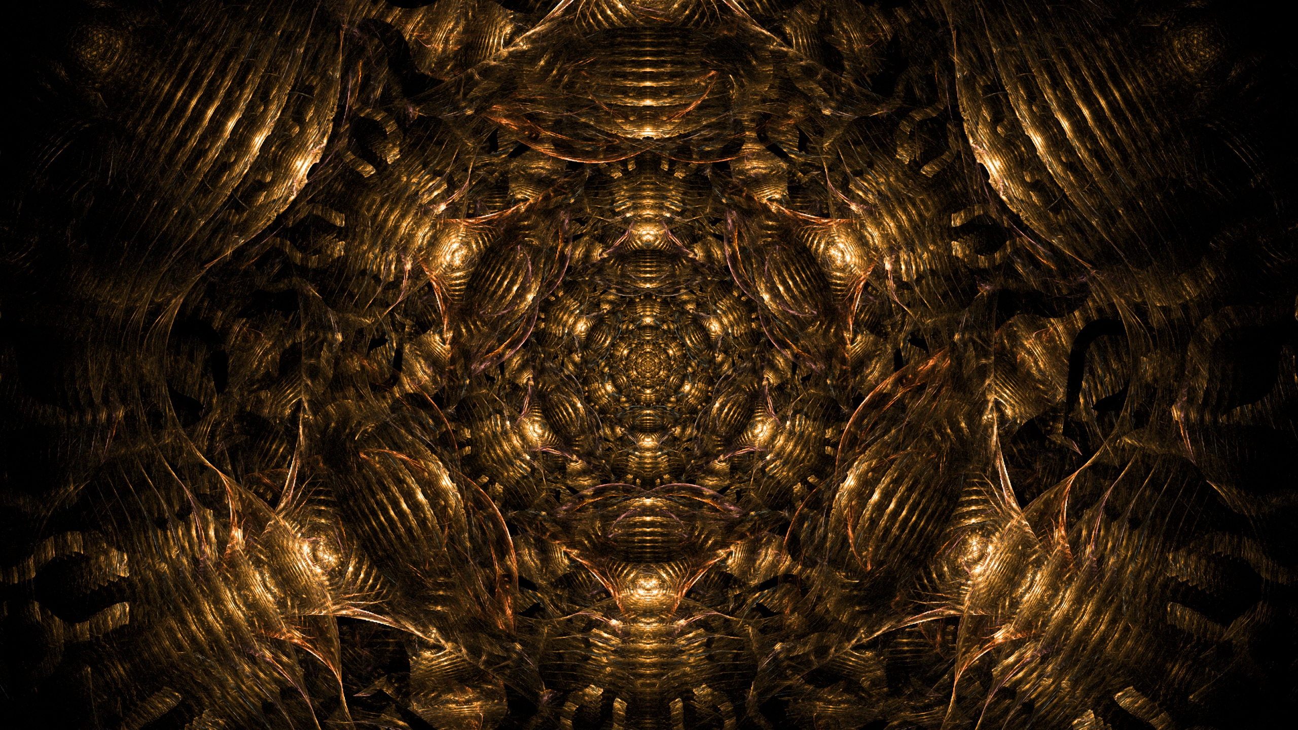 Brown and Black Round Decor. Wallpaper in 2560x1440 Resolution