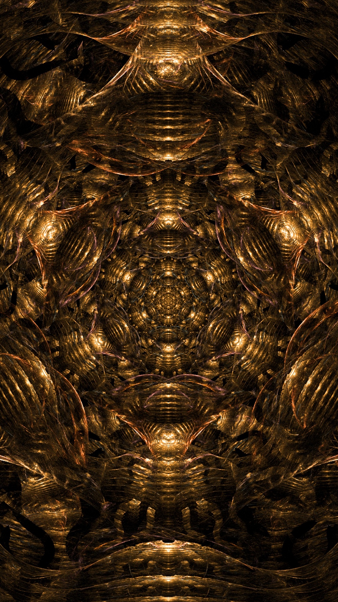 Braunes Und Schwarzes Rundes Dekor. Wallpaper in 1080x1920 Resolution