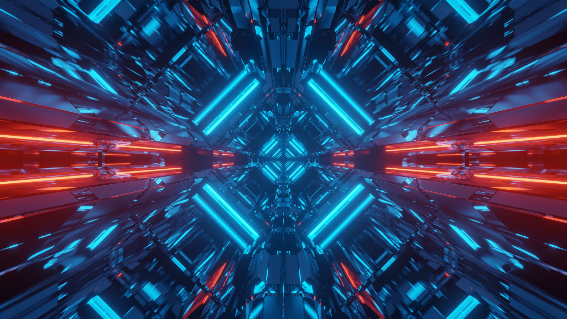 Illustration, Science Fiction, Graphics, Light, Blue. Wallpaper in 1920x1080 Resolution