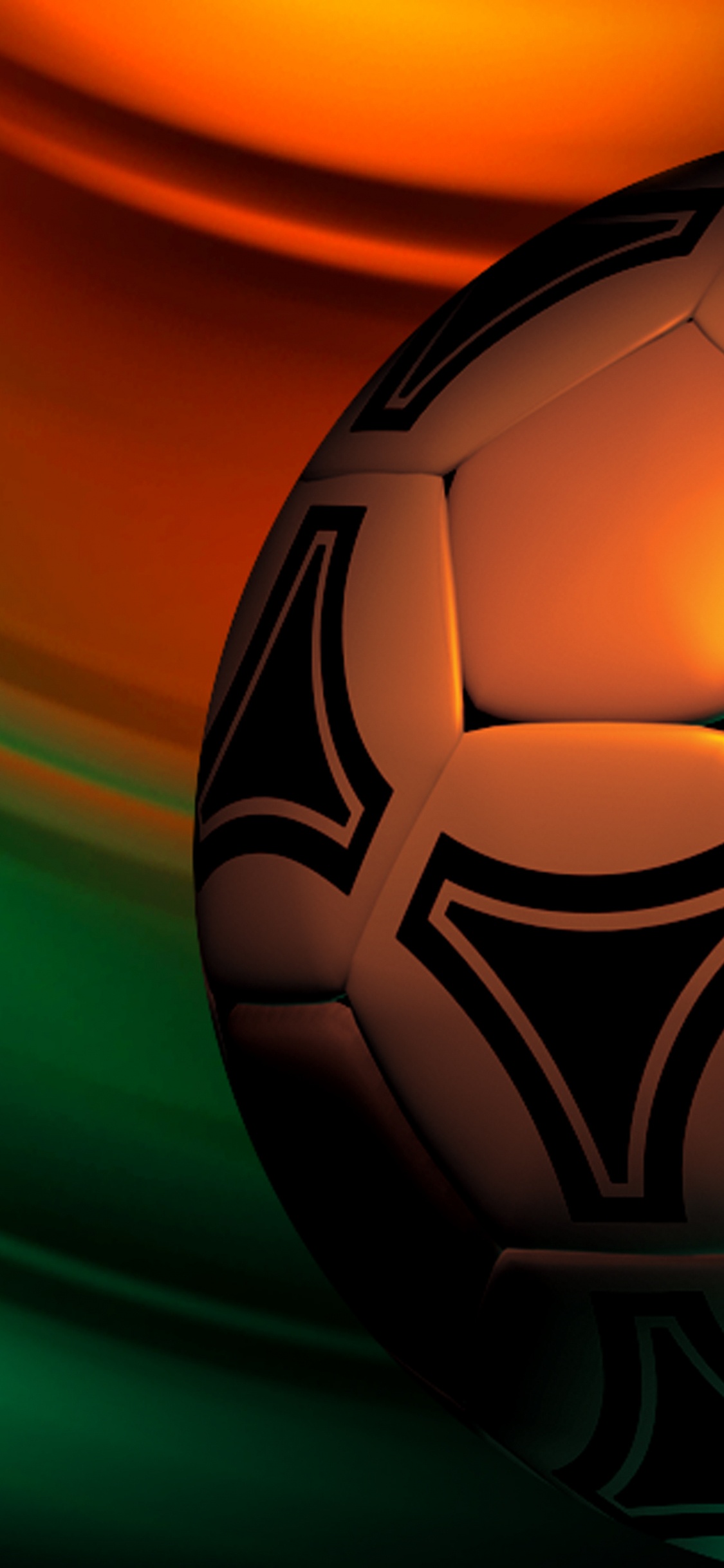 球, 虚构的人物, 体育设备, 绿色的, 足球 壁纸 1125x2436 允许