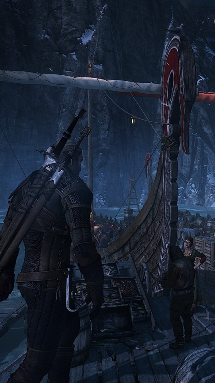 Mann im Schwarz-roten Anzug Mit Rotem Und Schwarzem Schwert. Wallpaper in 750x1334 Resolution