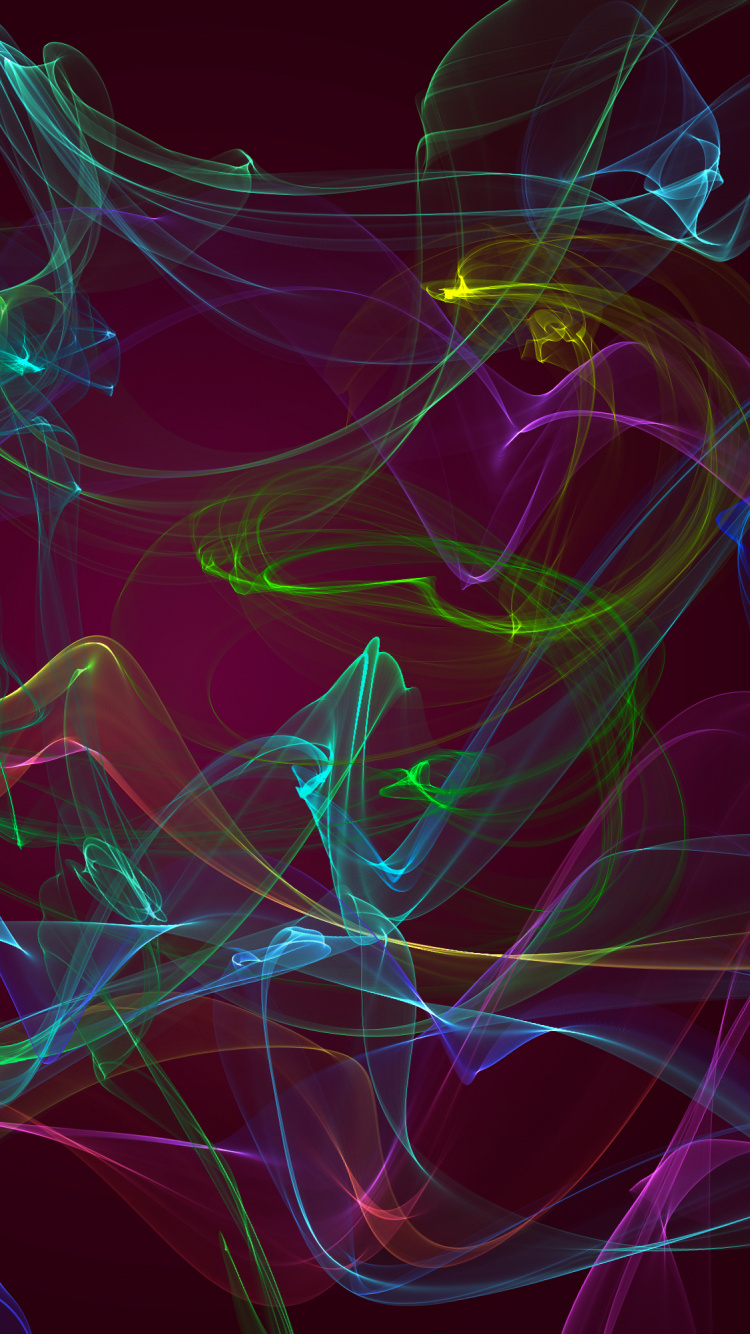 Purple and Yellow Light Digital Wallpaper. Wallpaper in 750x1334 Resolution