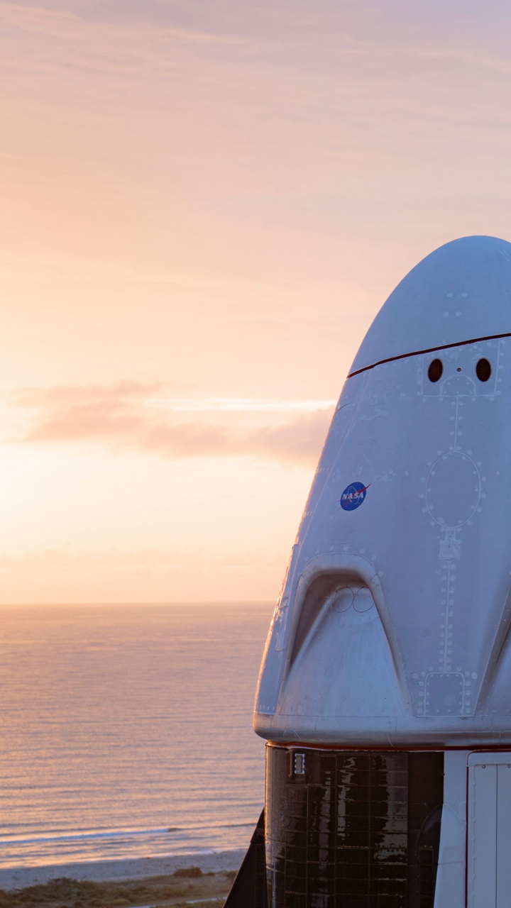 SpaceX, Dragon D'équipage Spacex, Démo de L'équipage Dragon-2, Spacex Crew-1, Dragon de Spacex. Wallpaper in 720x1280 Resolution