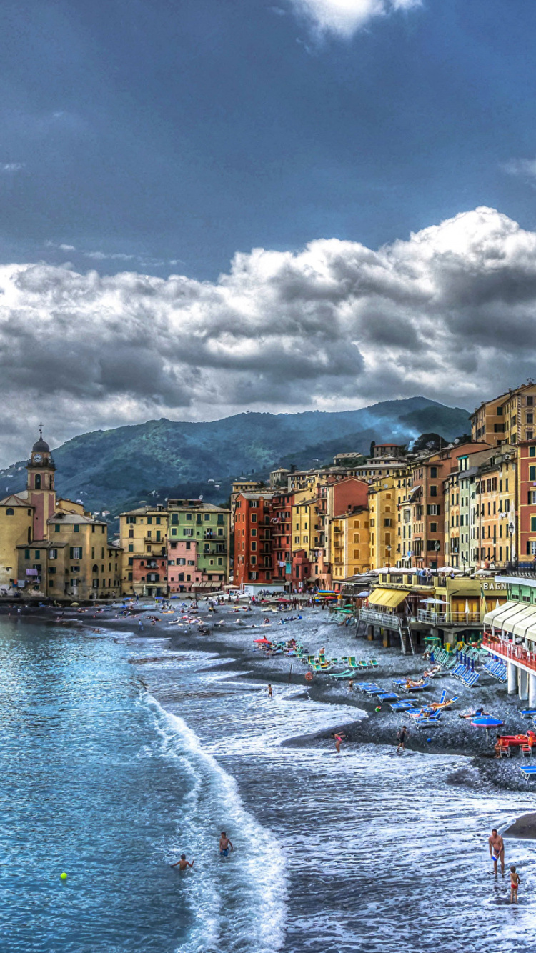 卡莫利, 城市, 度假村, 海岸, 大海 壁纸 750x1334 允许