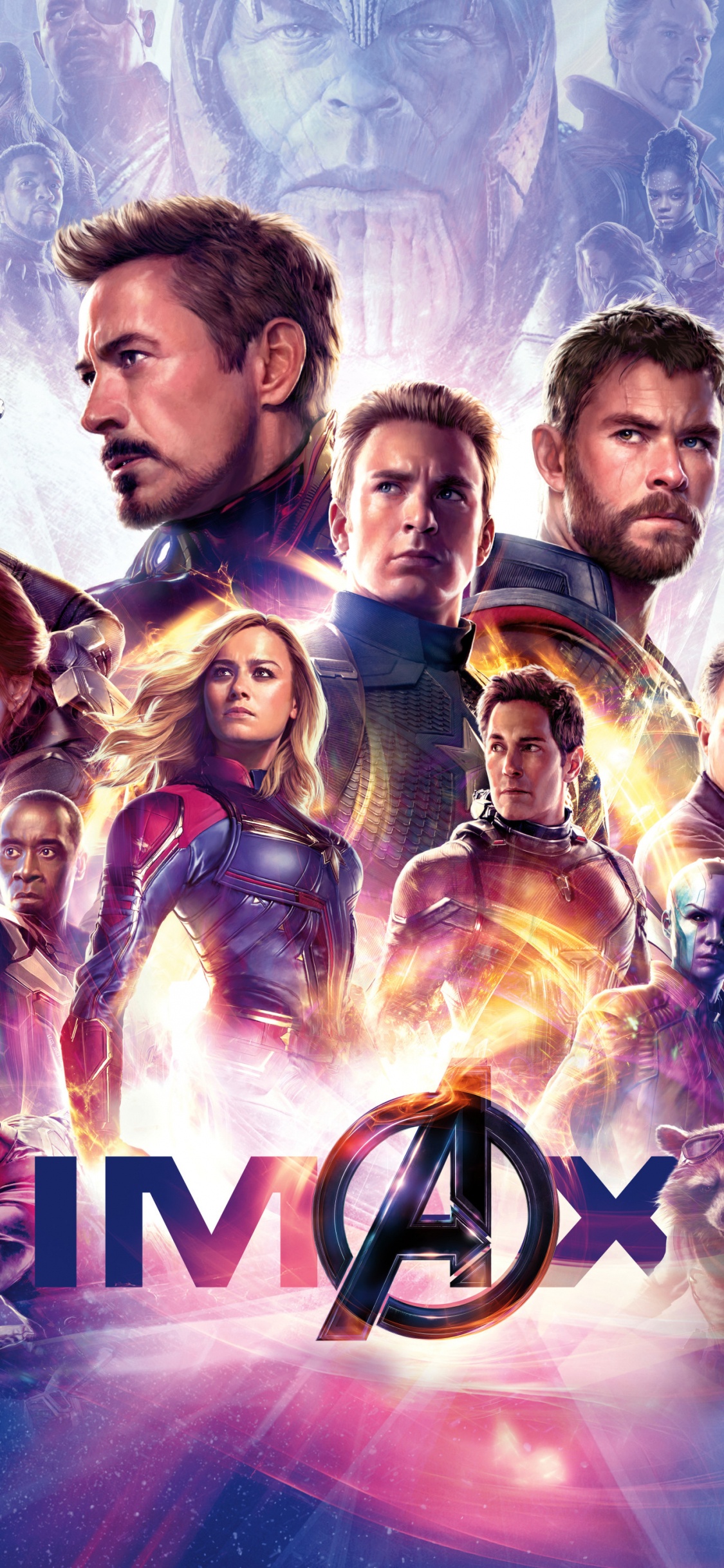 Avengers Finale, Loki, Thanos, IMAX, Marvel. Wallpaper in 1125x2436 Resolution