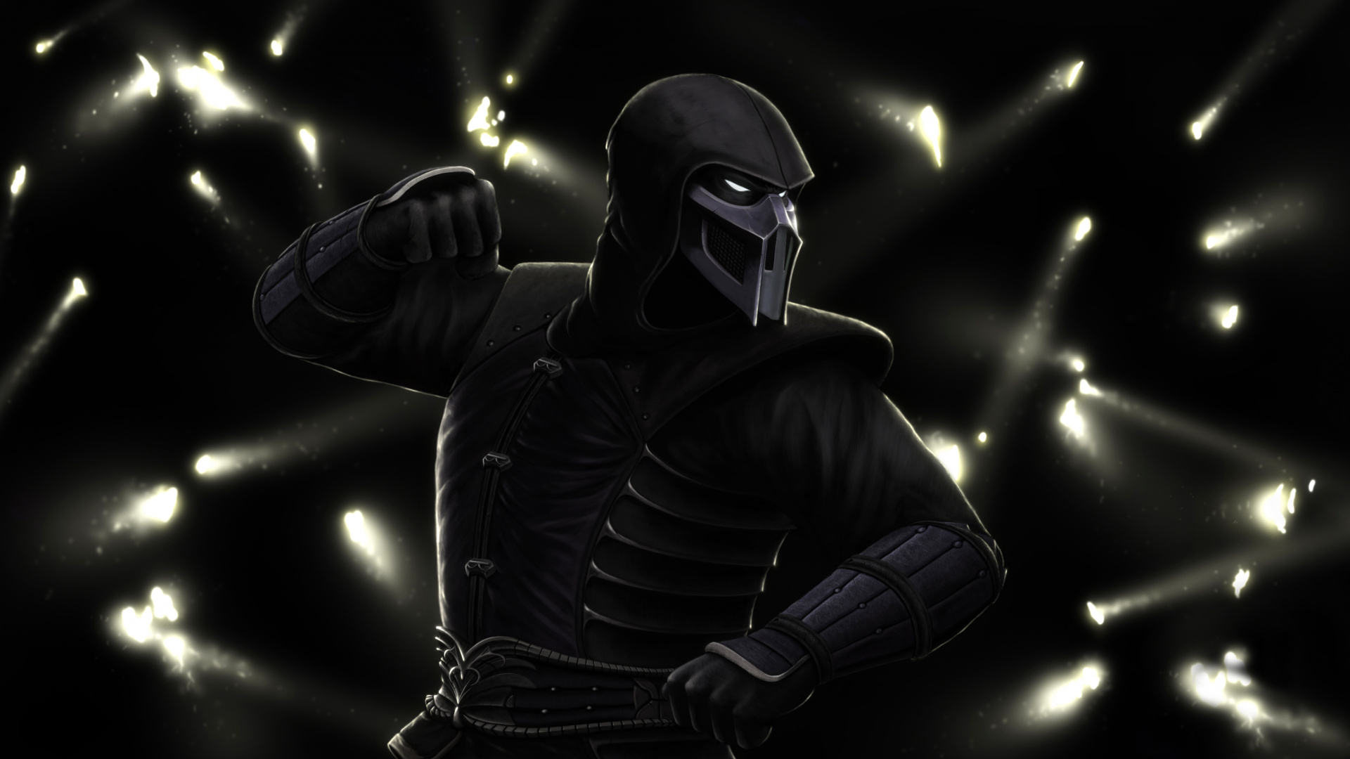 Noob Saibot Fondo de Pantalla, Noob Saibot, Mortal Kombat, Mortal Kombat x, Mortal Kombat 11. Wallpaper in 1920x1080 Resolution