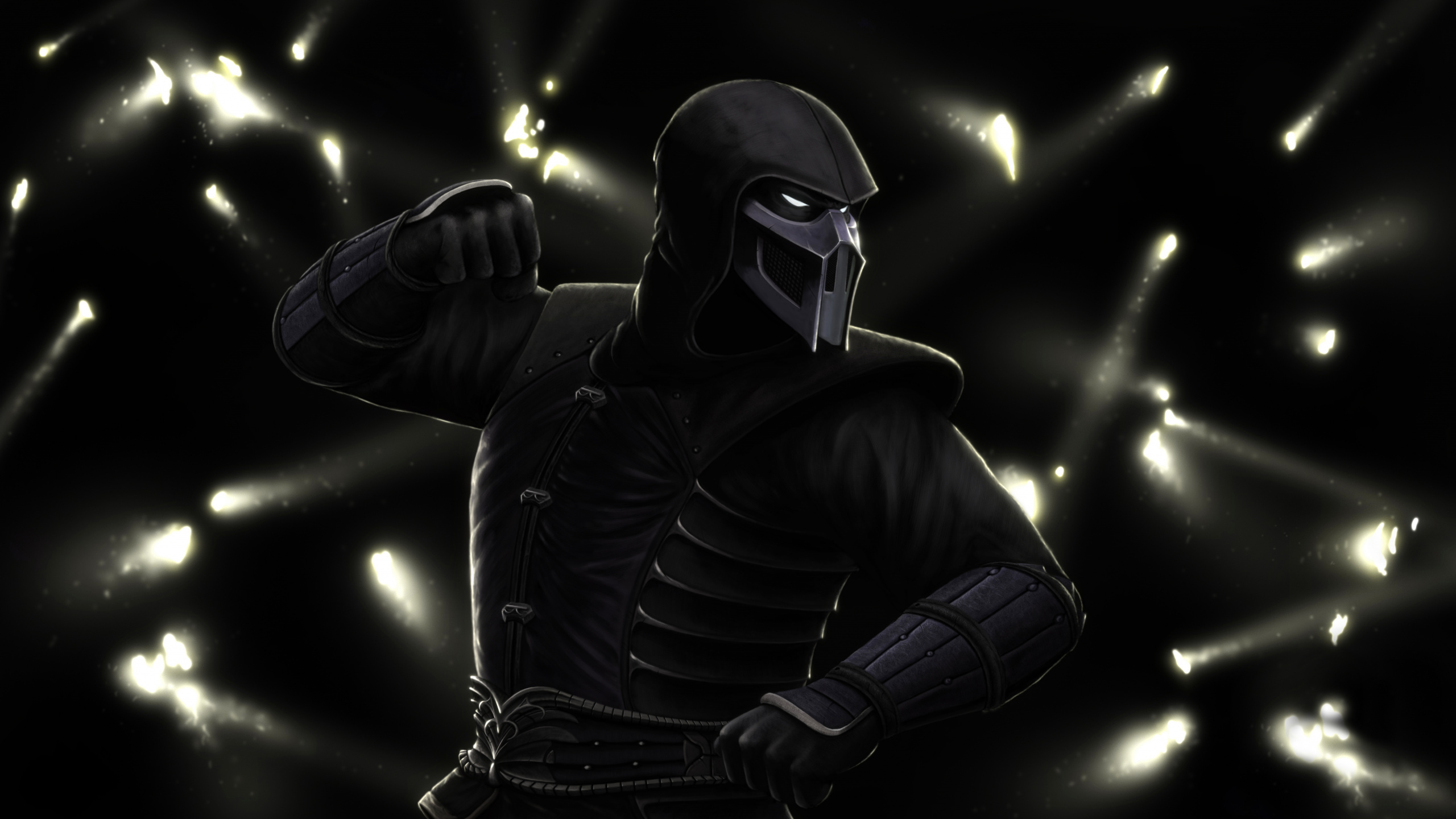 Noob Saibot Fondo de Pantalla, Noob Saibot, Mortal Kombat, Mortal Kombat x, Mortal Kombat 11. Wallpaper in 2560x1440 Resolution