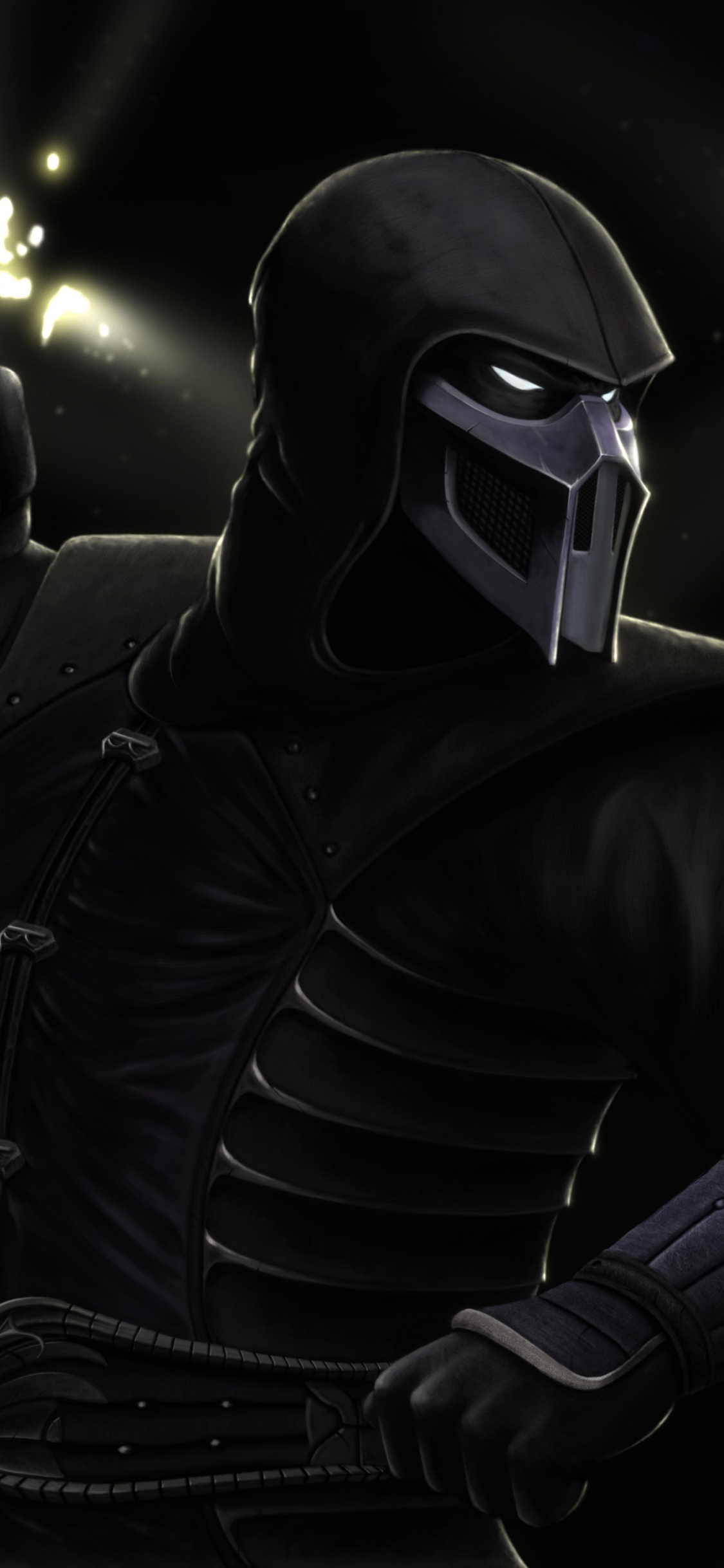 Noob Saibot, Mortal Kombat, Mortal Kombat x, Mortal Kombat 11, Ermac. Wallpaper in 1125x2436 Resolution