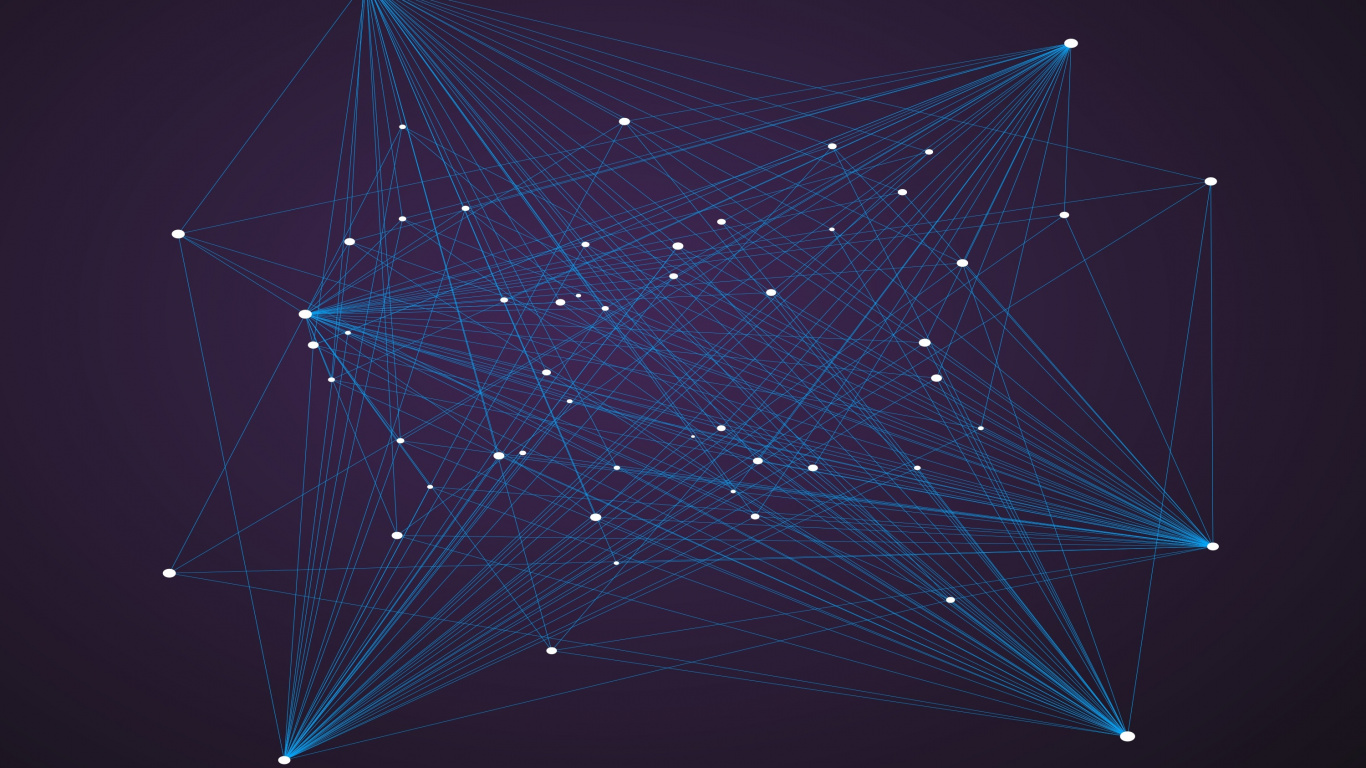 White and Black String Lights. Wallpaper in 1366x768 Resolution