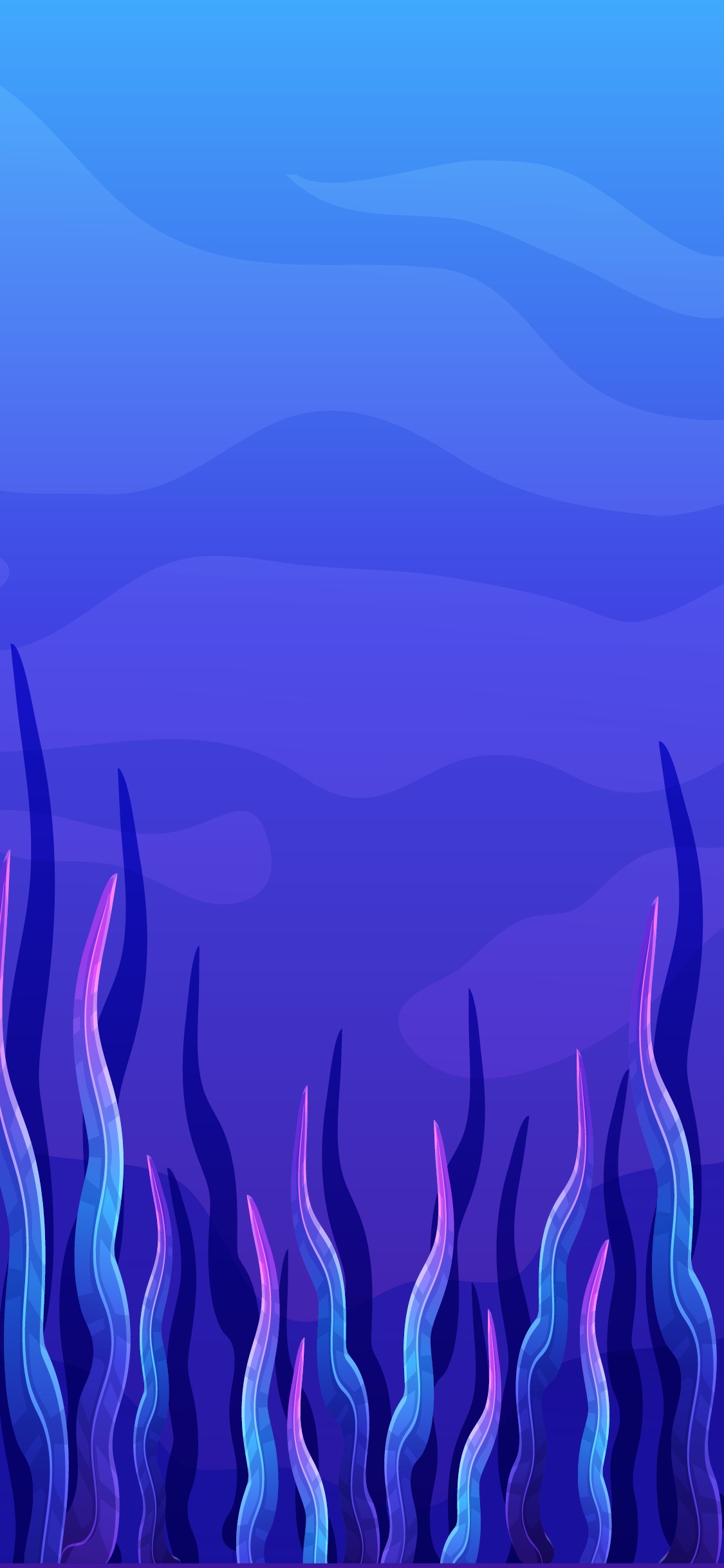 Electric Blue, Purpur, Azure, Blau, Veilchen. Wallpaper in 1125x2436 Resolution