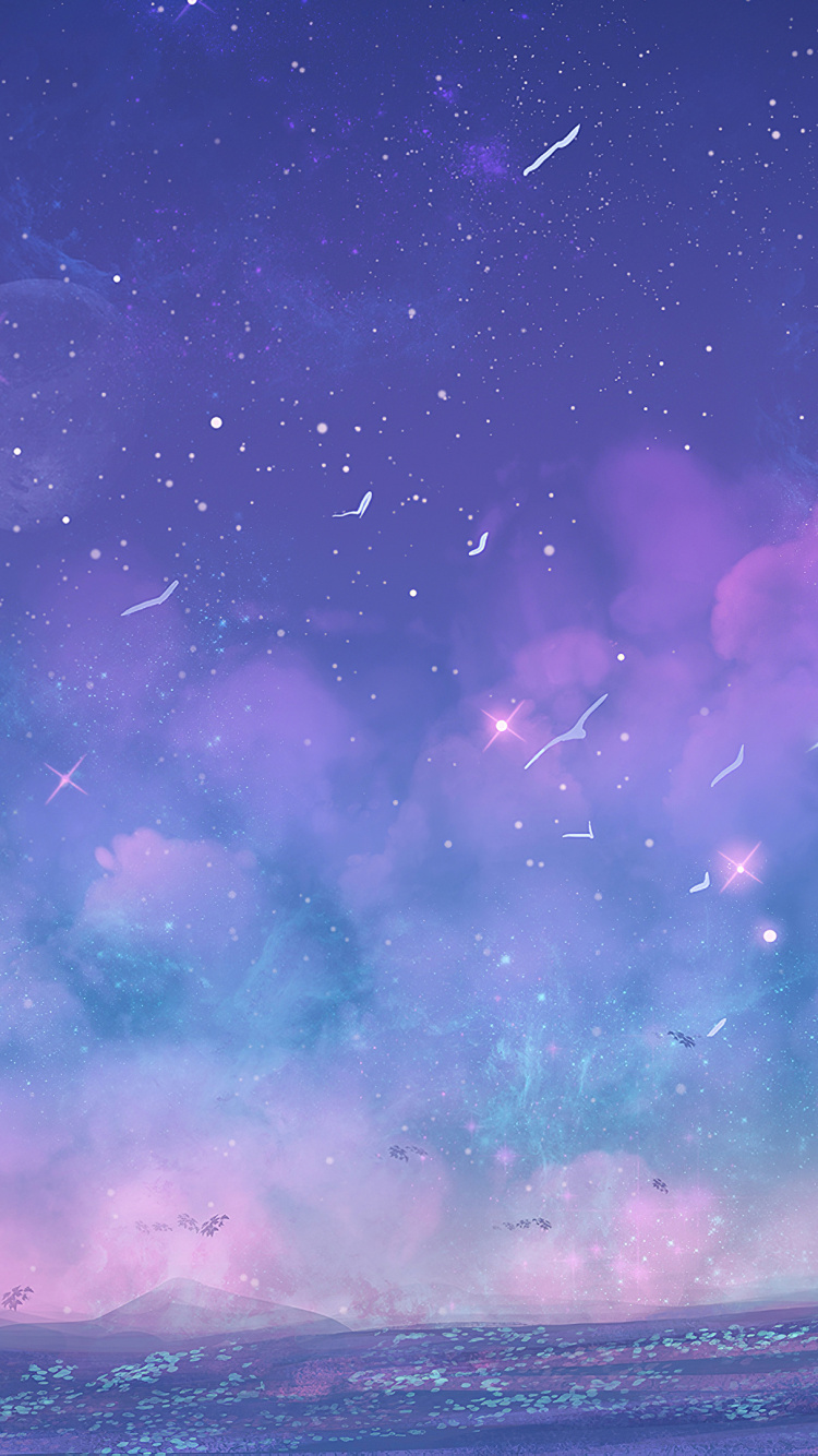 Plant, Atmosphere, Purple, Natural Environment, Natural Landscape. Wallpaper in 750x1334 Resolution