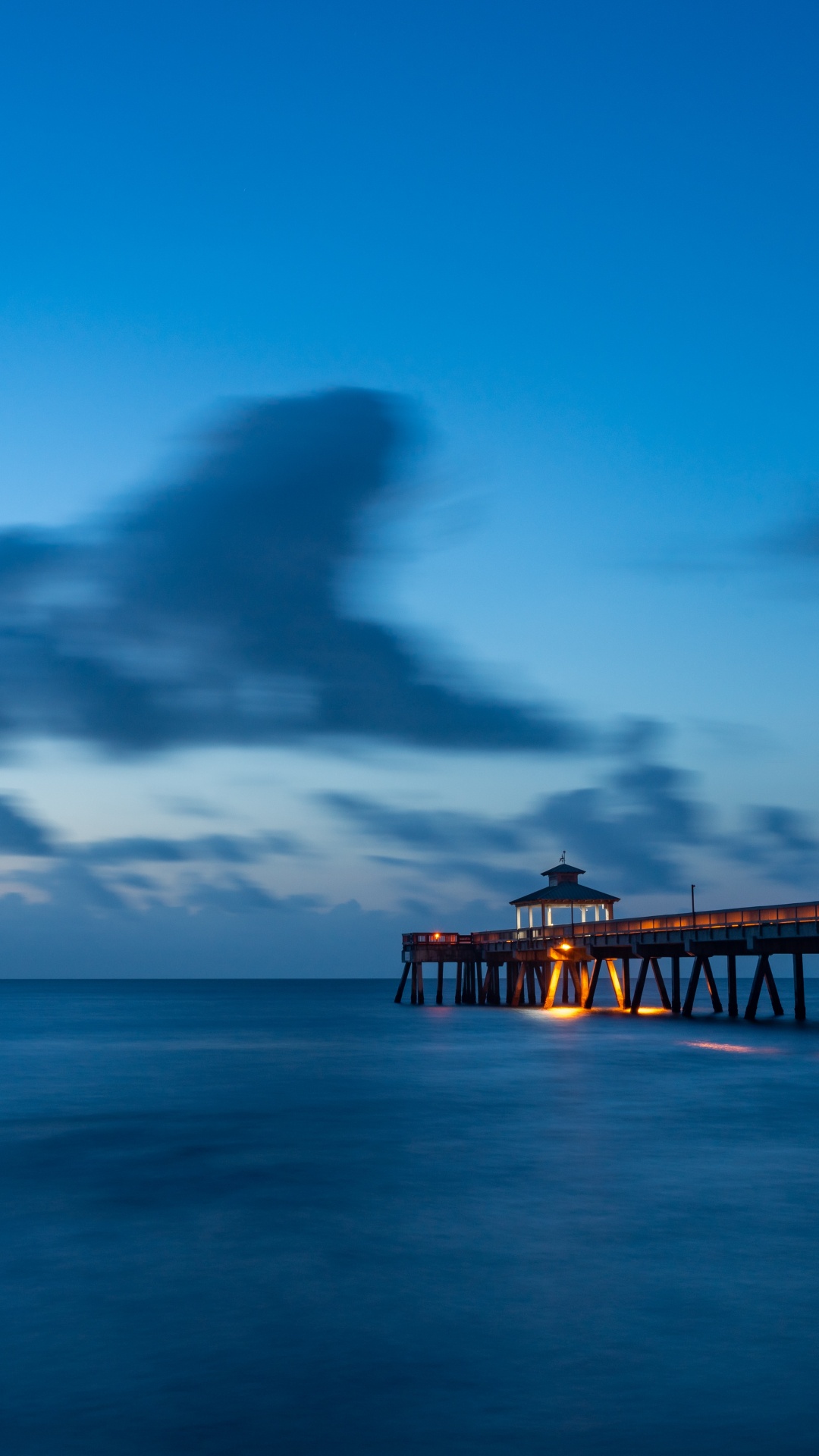 Blue, Sea, Ocean, Cloud, Pier. Wallpaper in 1080x1920 Resolution