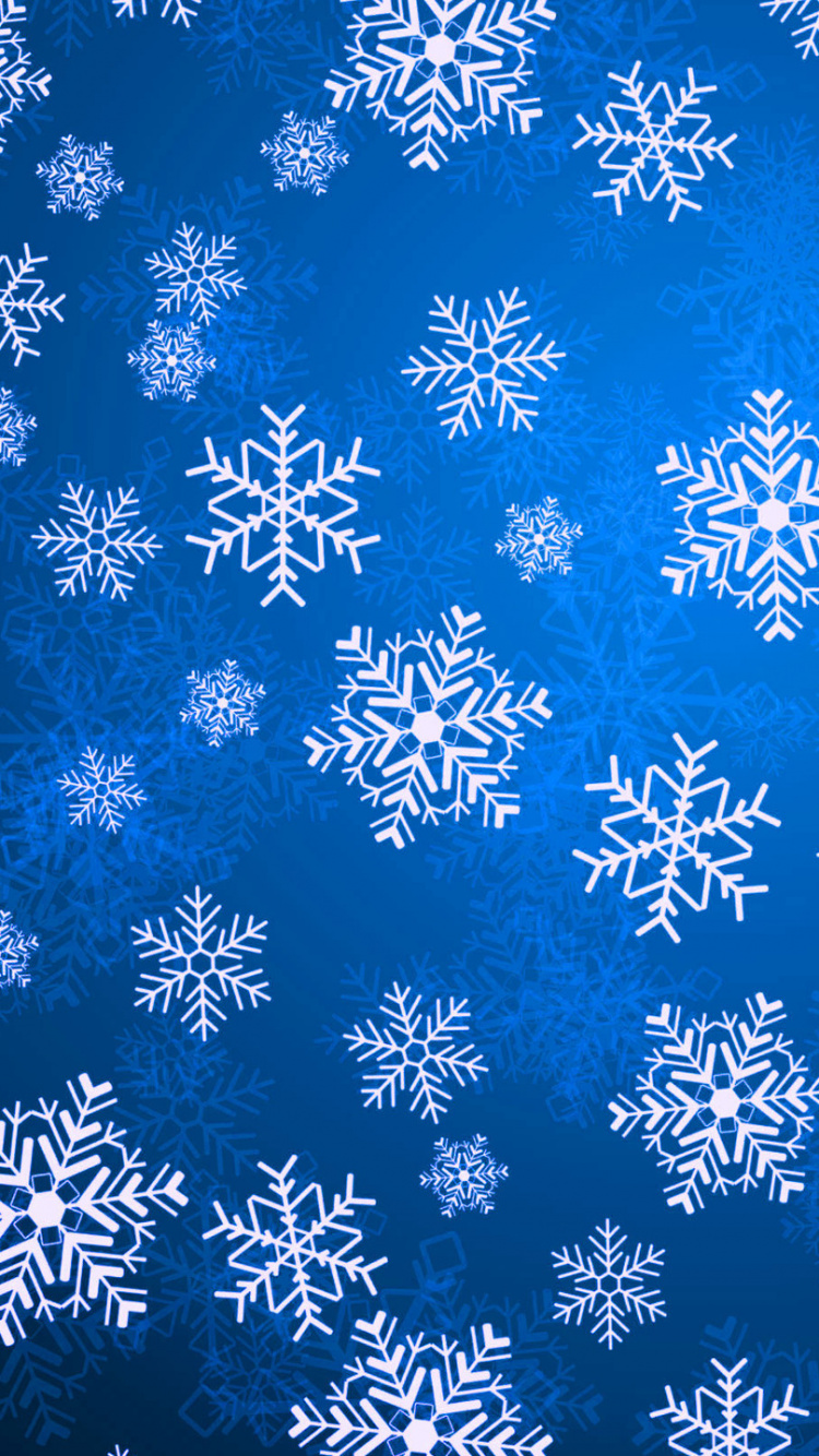 Blau-weißes Florales Textil. Wallpaper in 750x1334 Resolution