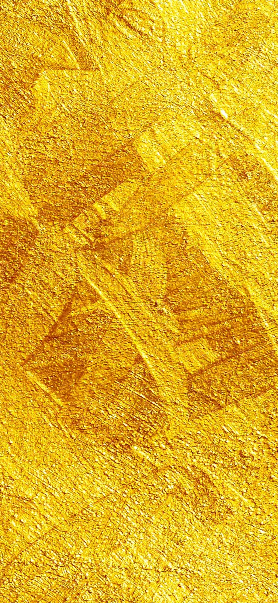 黄金, 纹理, 黄色的, 颜色 壁纸 1125x2436 允许