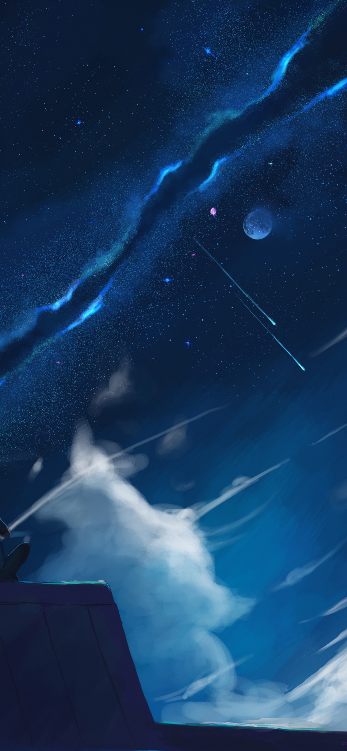 Hombre Con Camisa Negra de Pie en el Borde Del Edificio. Wallpaper in 1125x2436 Resolution