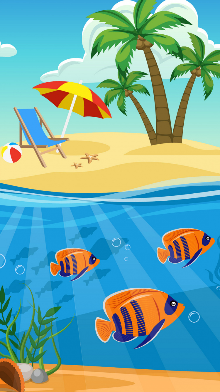 Cartoon, Vector Graphics, Graphics, Illustration, Illustrator. Wallpaper in 750x1334 Resolution