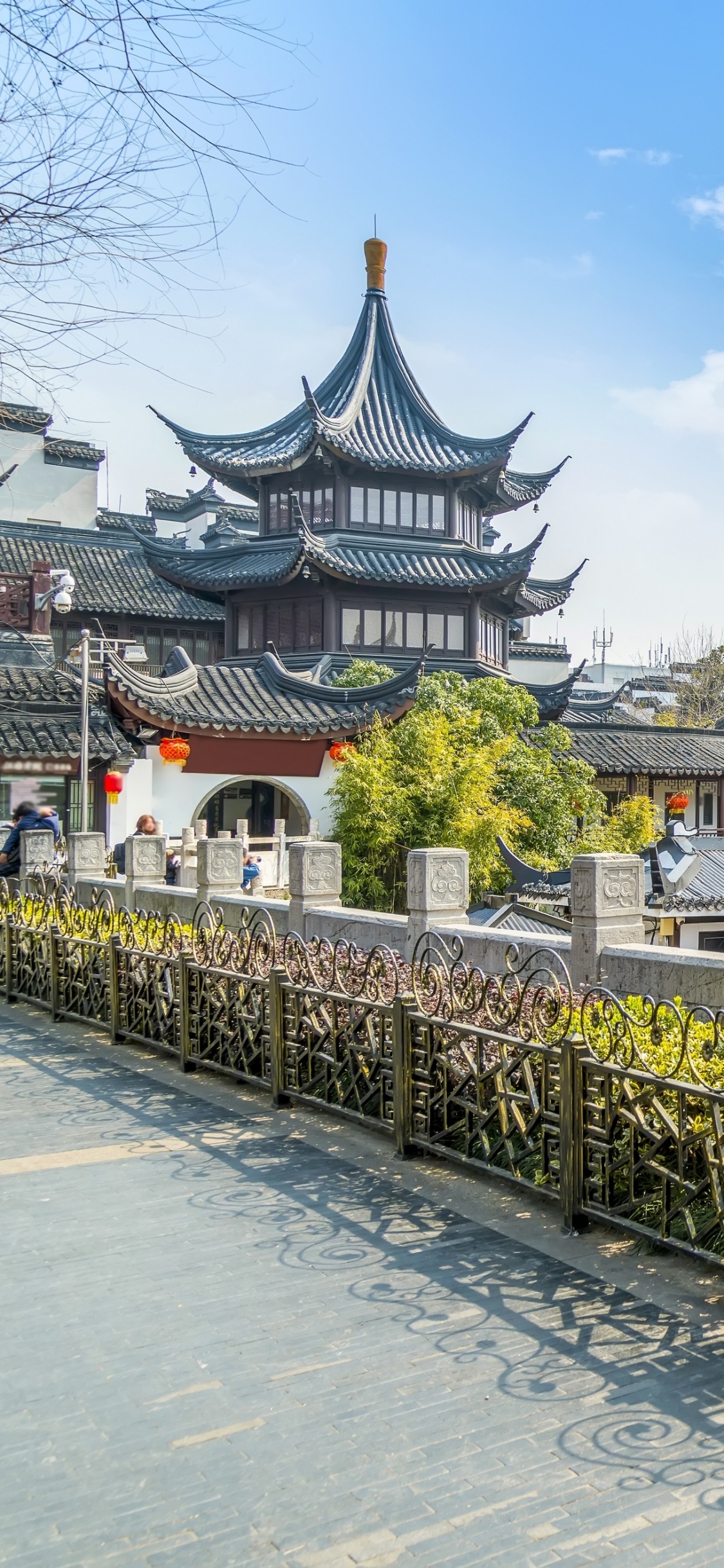 城市, 中国建筑, 旅游业, 寺庙, Jiading Confucius Temple 壁纸 1125x2436 允许