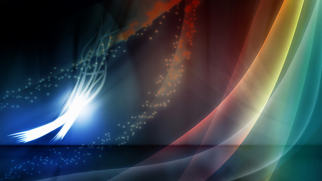 Blue Red and Yellow Light. Wallpaper in 1366x768 Resolution