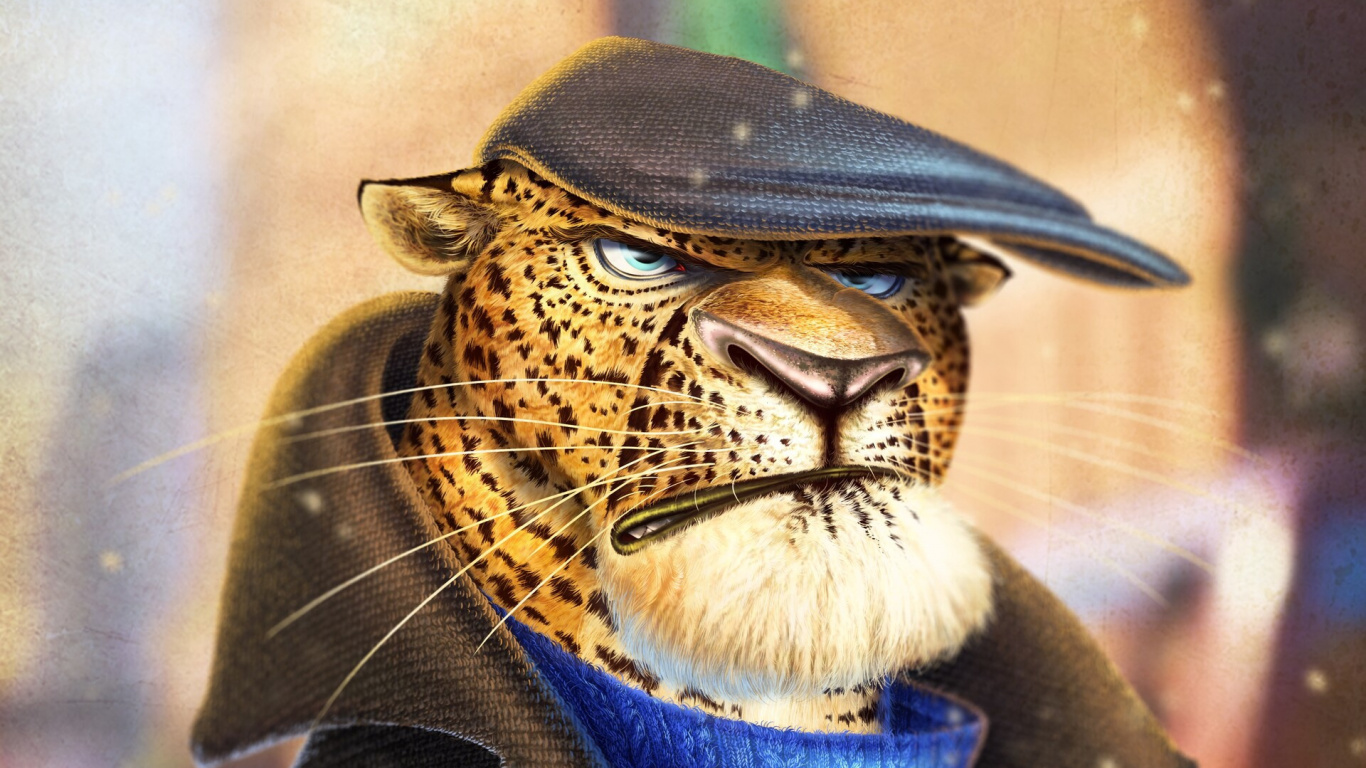 Personne au Chapeau Noir et Manteau Noir. Wallpaper in 1366x768 Resolution