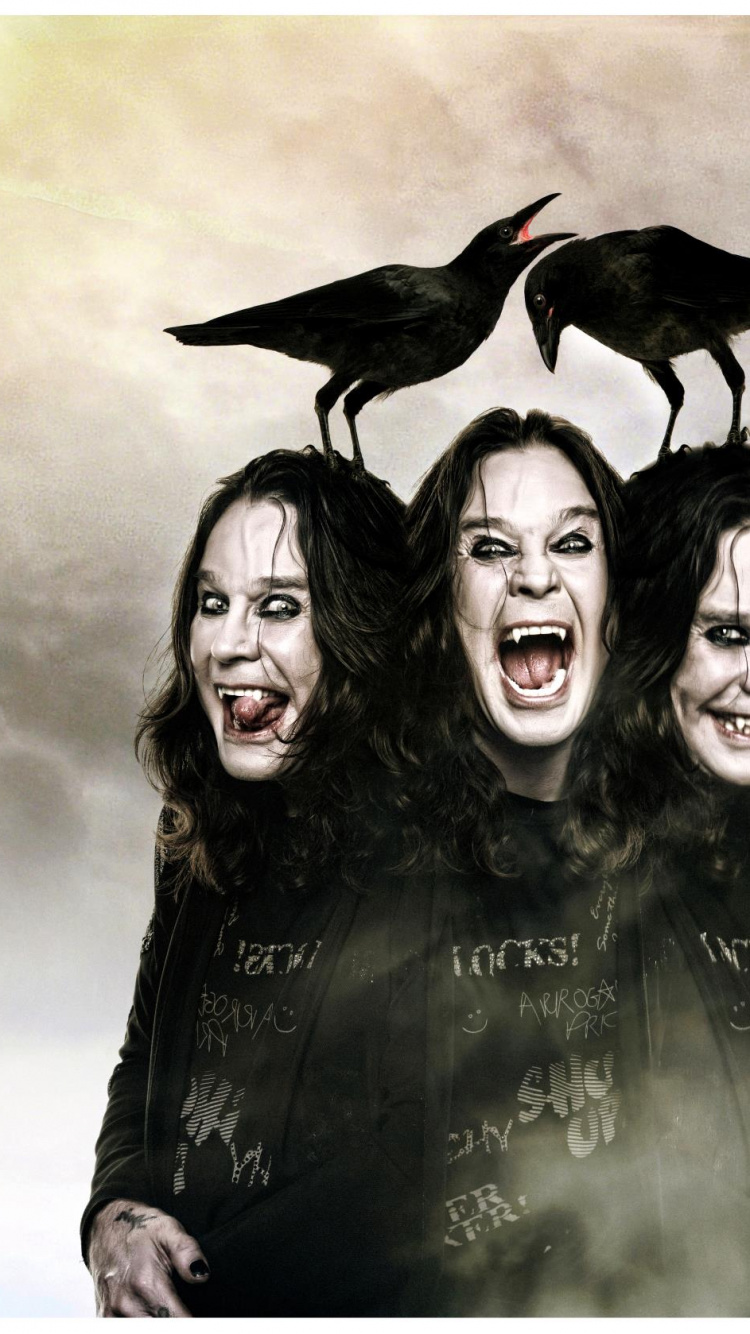 Ozzy Osbourne, Black Sabbath, Sourire, Ozzfest, Affiche D'ozzy Osbourne. Wallpaper in 750x1334 Resolution
