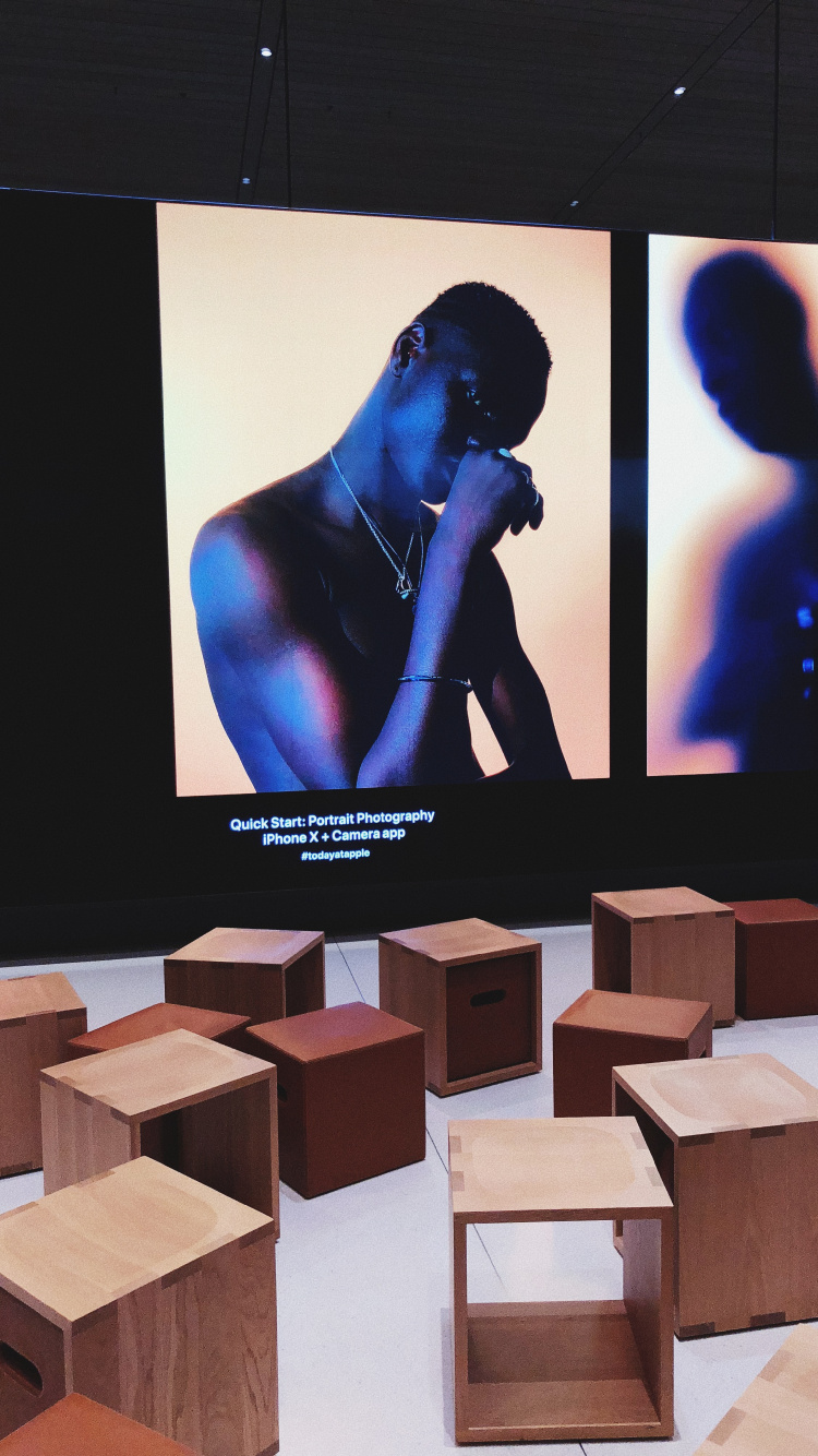 Table, Wooden Block, Plywood, Apple, Shop. Wallpaper in 750x1334 Resolution