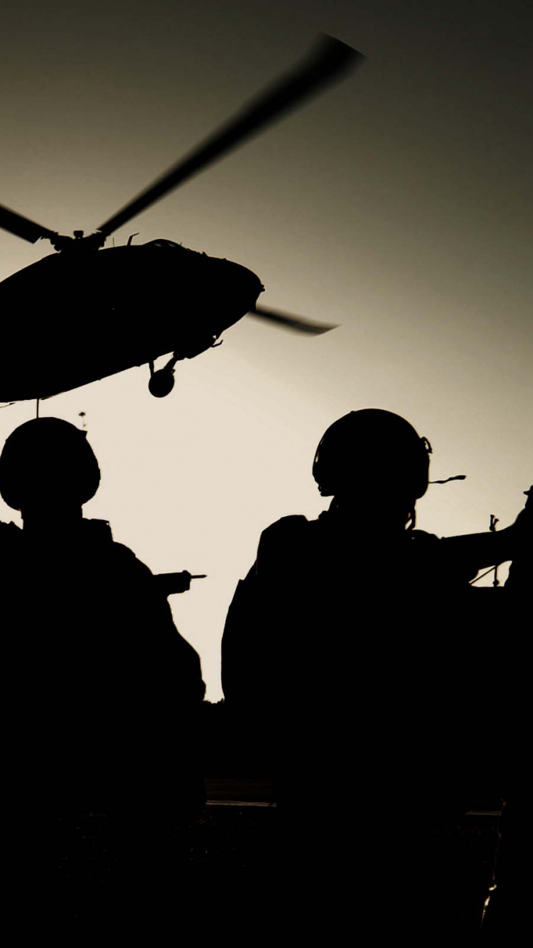 Helicopter Rotor, Aviation, Police, Atmosphere of Earth, Swat. Wallpaper in 750x1334 Resolution