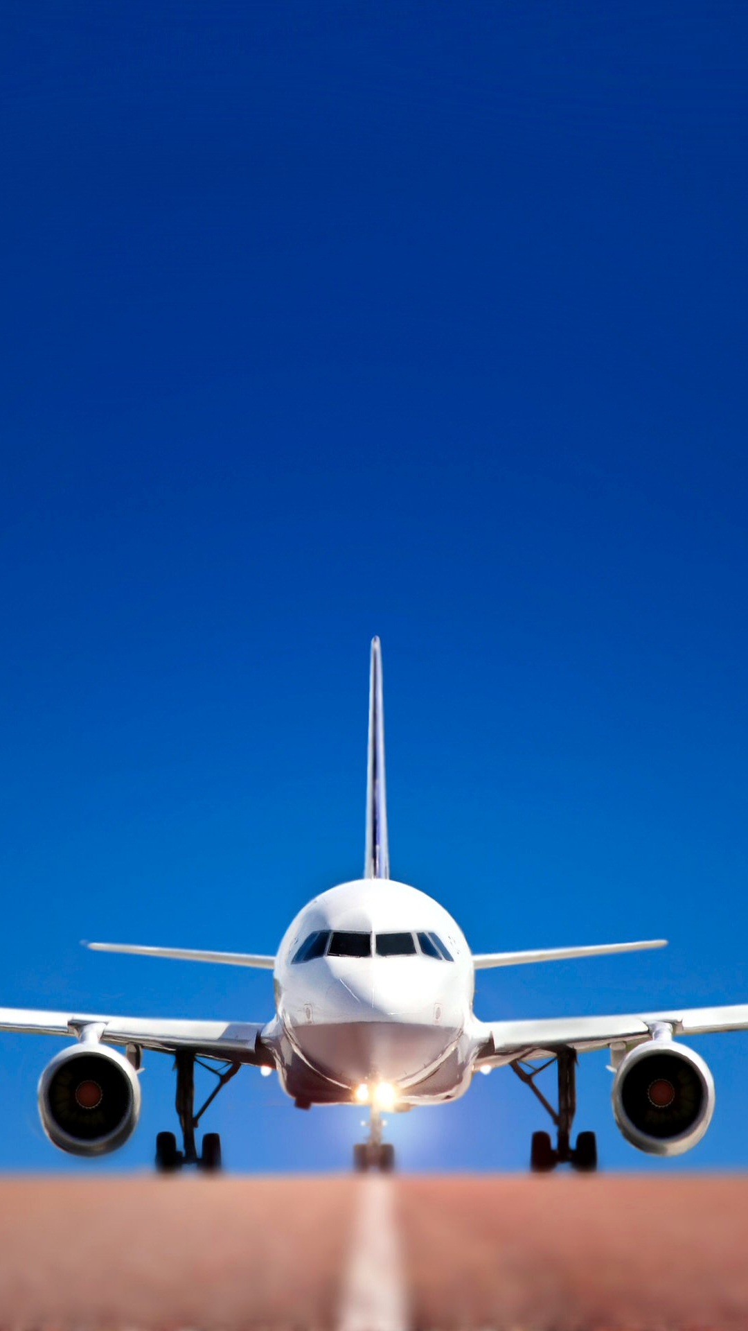 Avión Blanco en el Aire Durante el Día. Wallpaper in 1080x1920 Resolution